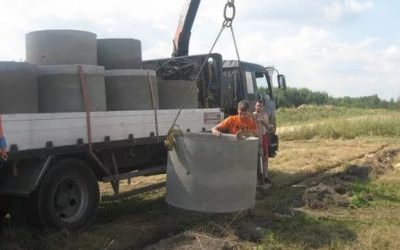 Перевозка бетонных колец и колодцев манипулятором - Астрахань, цены, предложения специалистов
