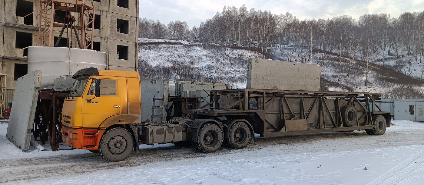 Аренда и услуги панелевозов для перевозки ЖБИ изделий в Астраханской области